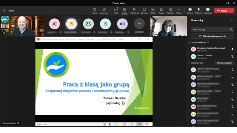 Praca z klasą jako grupą. Niejawne mechanizmy i procesy grupowe.